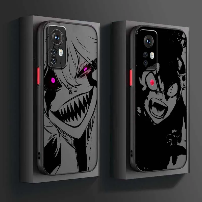 Comics Black Clover Carton Art Phone Case For Xiaomi Mi 15T 14T 13T 13 12T 12 12S 11T 11 10 Ultra Pro Lite Frosted Translucent