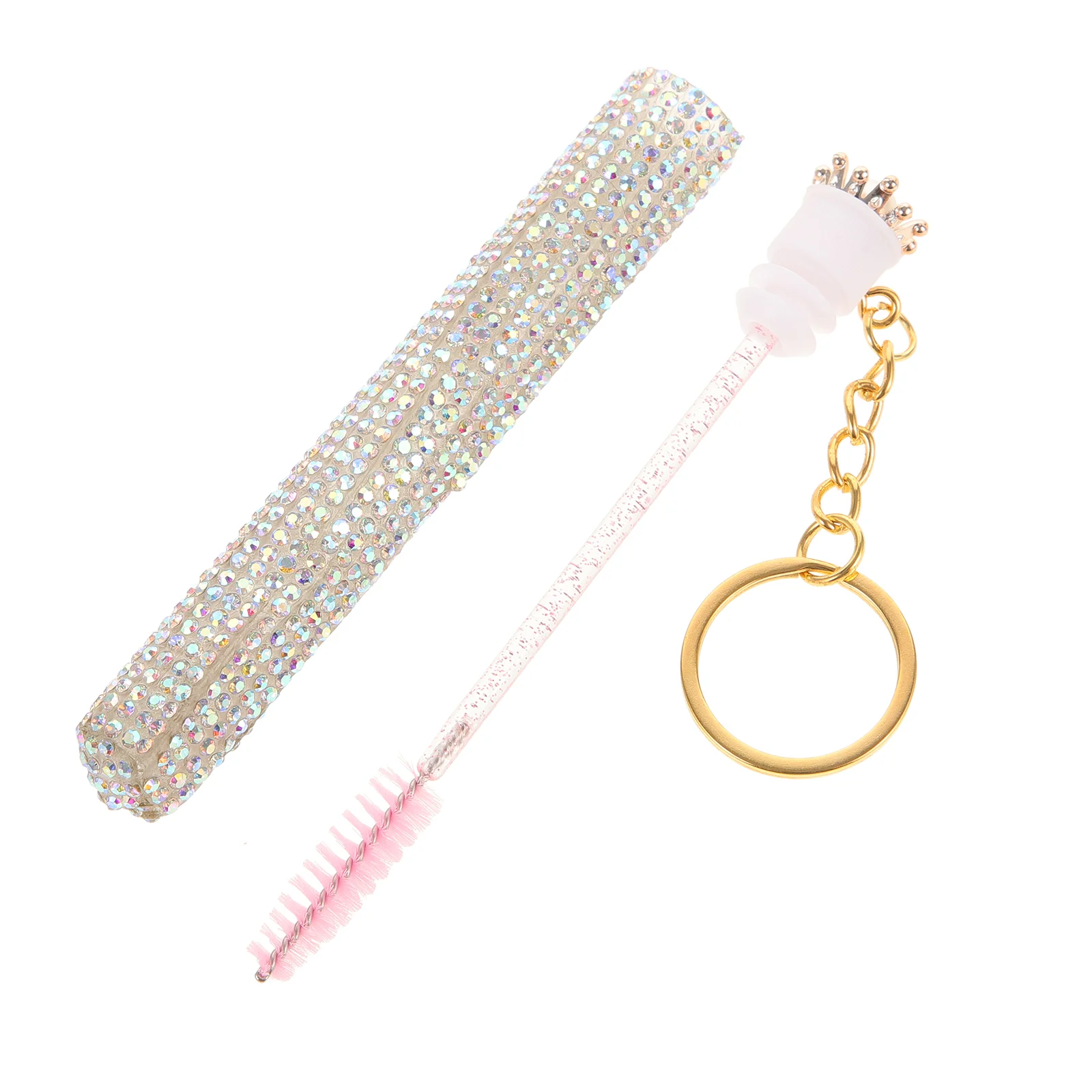 Eyebrow Women Eyelash Brush Applicator Makeup Tool Lash Brush With Keyring eyebrow brushes mascara brushes