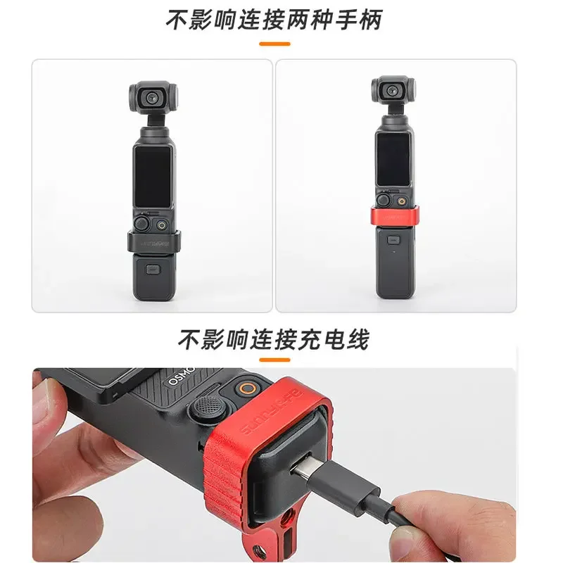 4in1 Mountain Bike Bicycle Clip Handlebar Holder Mount Metal Frame Adapter for DJI Osmo Pocket 3 Gimbal Camera Accessories