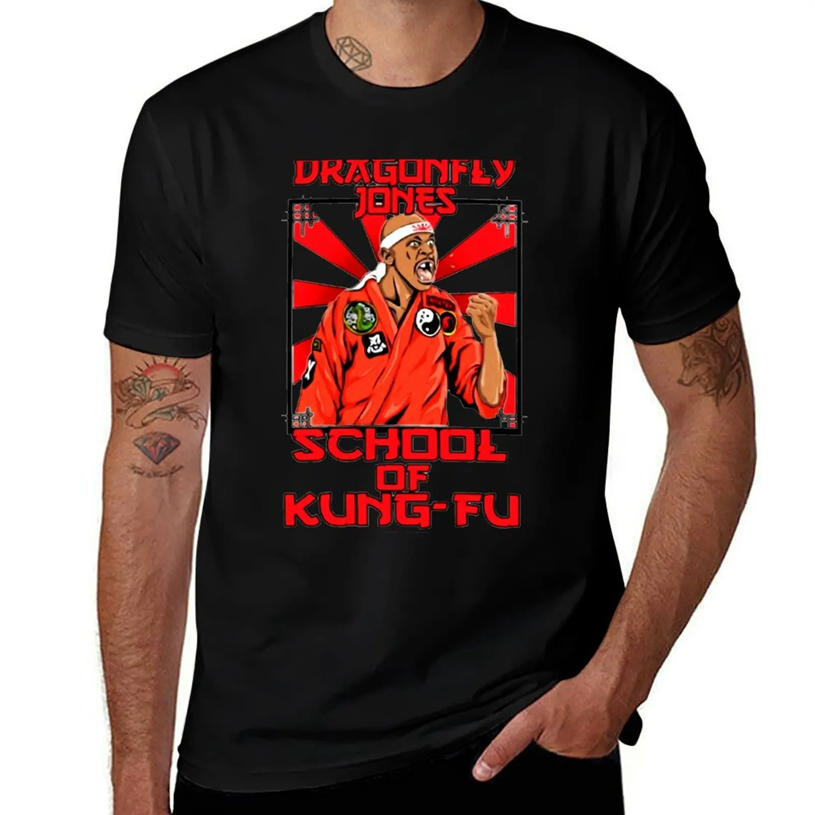 Martin Dragonfly Jones School of Kung-Fu T-Shirt blanks oversizeds mens graphic t-shirts big and tall