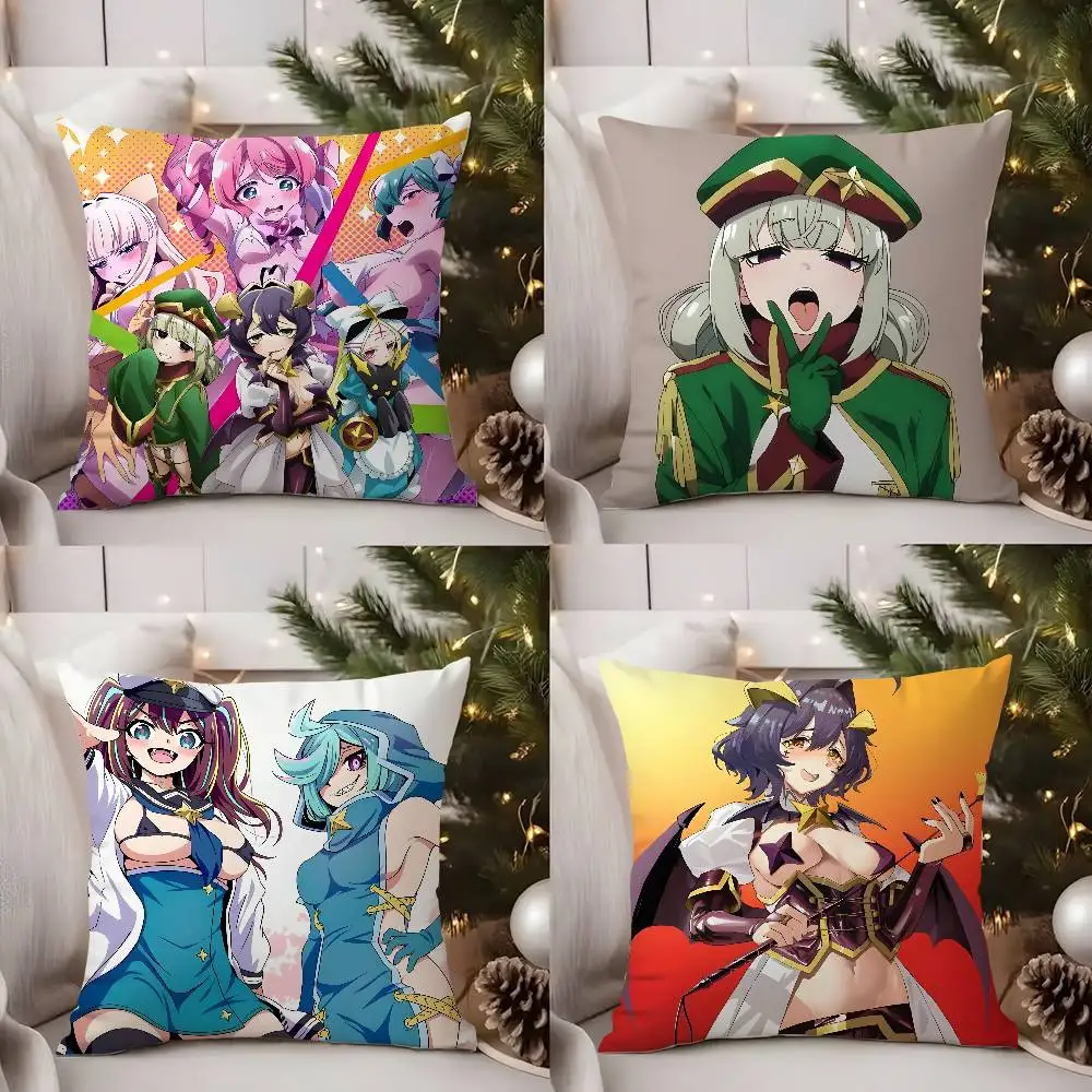 Anime M-Mahou Shoujo AkogareteS Federa per cuscino Morbido tessuto peluche Stampa fronte-retro Decorativo Casa Soggiorno Regalo Fodera per cuscino