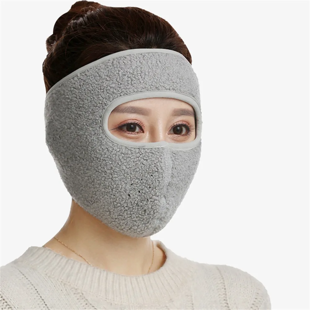 Mode Warmte Verdikt Gezichtsmasker Winter Warm Volgelaatsmondkap Ademend Winddicht Koudbestendig Gelaatsscherm Buiten Fietsen