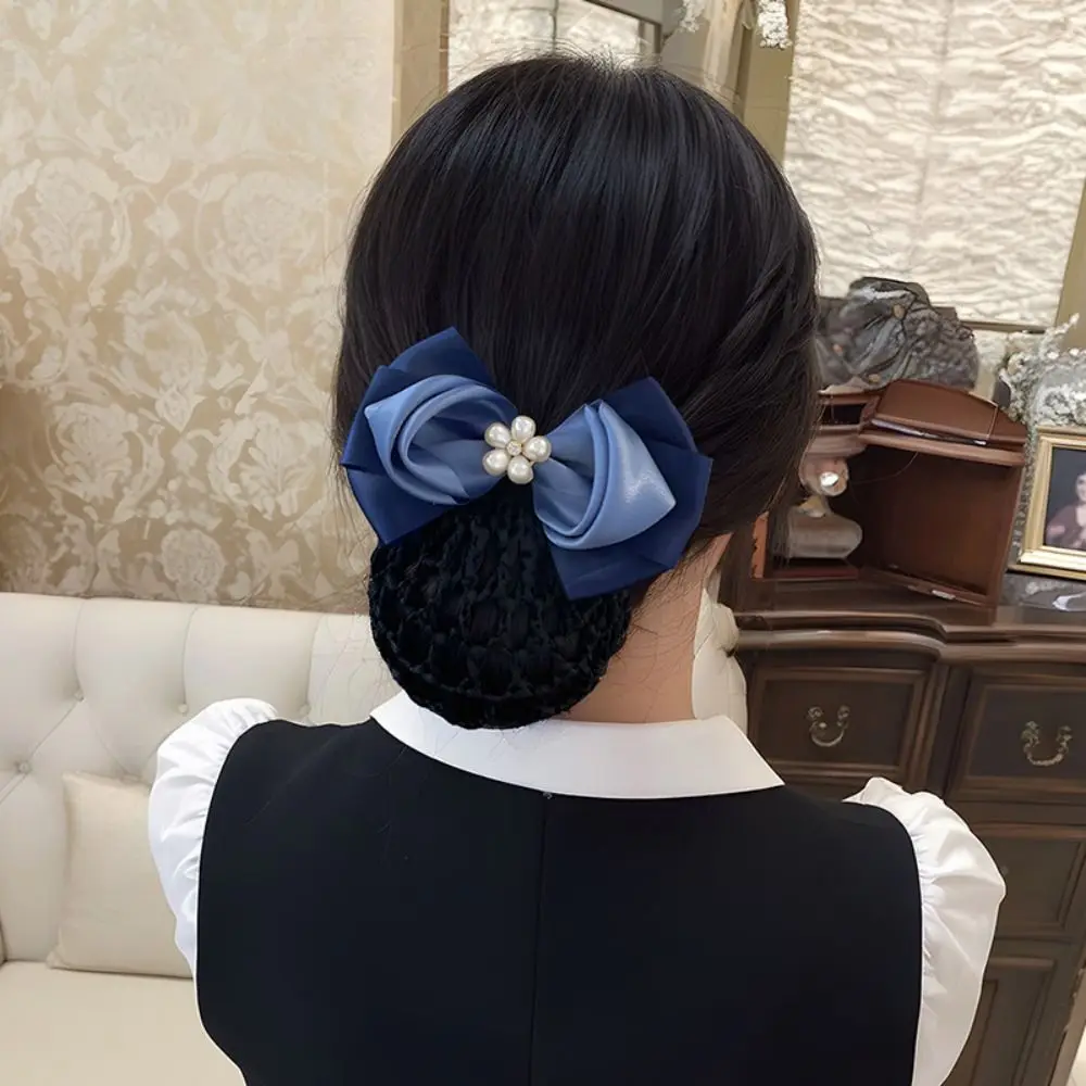 Милый галстук стюардессы авиакомпании, заколка для волос медсестры, корейский головной убор, сетка для волос с бантом, рубашка, аксессуар, матросский костюм, галстук-бабочка