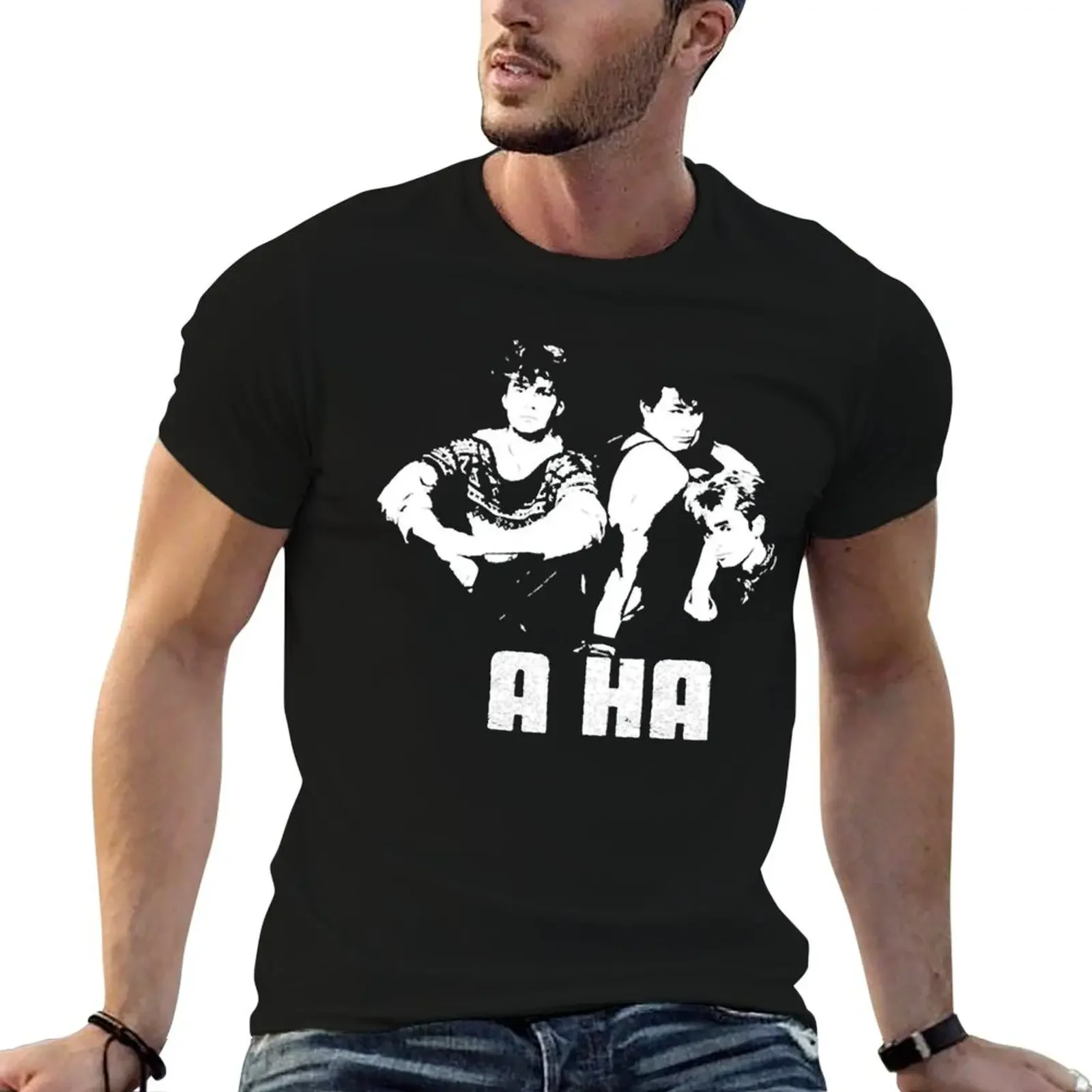 A ha a ha pop band designs ,a ha art T-Shirt graphic t shirts blanks kawaii clothes oversized t shirts for men