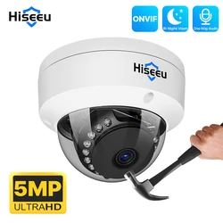 Hiseeu-Caméra IP POE 4K, 5MP, 8MP, breton, VPN, détection qualifiée ale, vidéosurveillance, protection de sécurité CCTV, système de vidéosurveillance Onvif