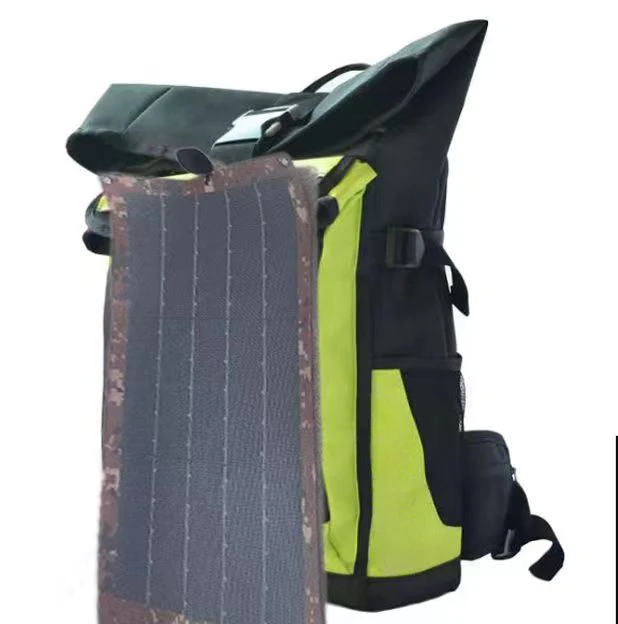 Solar Polyester Hiking Solar Panel Backpack With USB Charger Solar Panel For Digital Products Backpack Flexible Backpack