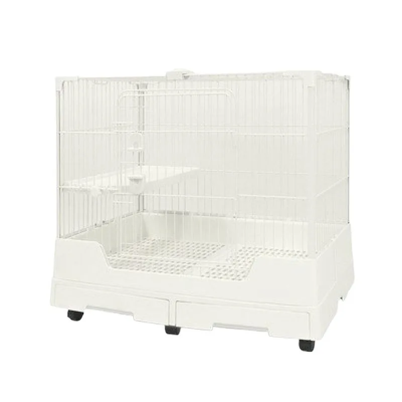 Rabbit cage large double drawer anti-spray urine rabbit guinea pig cage luxury