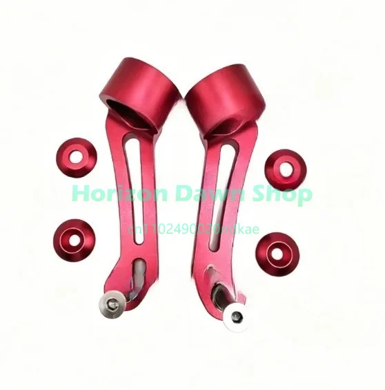 1 Pair of High Quality for 4-inch 5-inch Wheels with Aluminum Wheelchair Front Fork with Titanium Alloy Shaft
