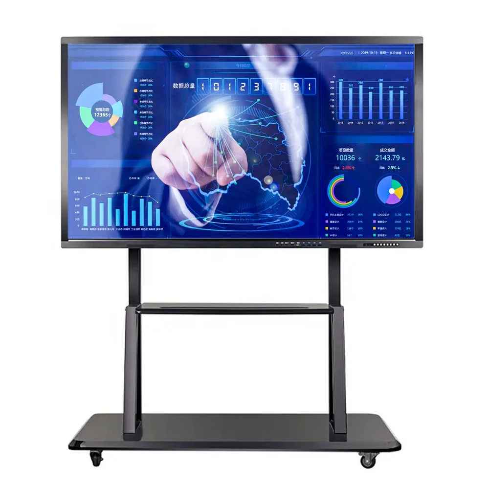 Wholesale 4k Android  75 Inch Interactive Display Smart Board Touch Screen Interactive Whiteboard