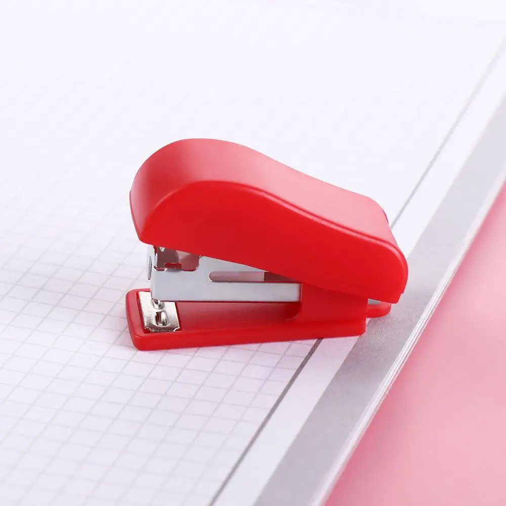 Mini Effortless Labor-Saving Stapler Set Small Fixing Bookbinding Machine Paper Binding Paper Stapling Tools Teacher