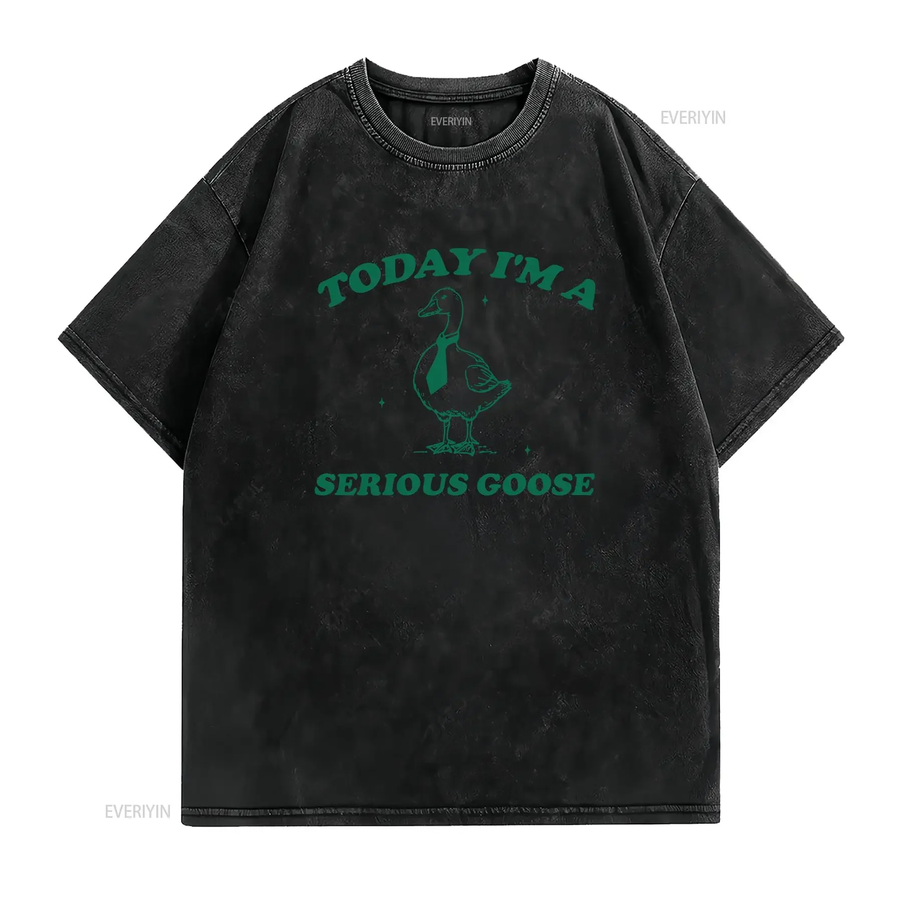 Today I'm a Serious Goose Vintage T Shirt Lover Funny Meme for Him or Her vintage Washed Slightly Comfortable Unisex Casual