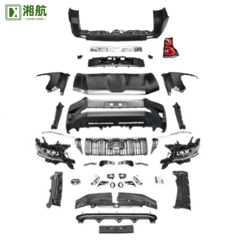 

Подходит для моделей Prado Old to New 10-17 года, модифицированных до моделей 18-20. Обновление, новый стиль, комплект объемного бампера.