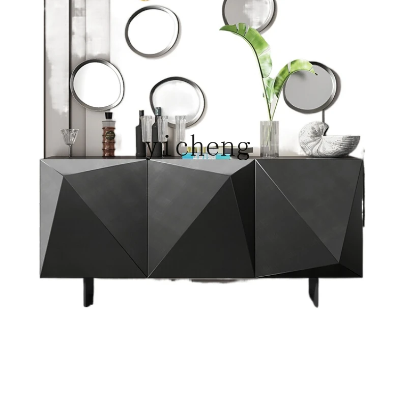 

XL Minimalist Sideboard Cabinet against the Wall Curio Cabinet Creative Design Paint Entrance Cabinet