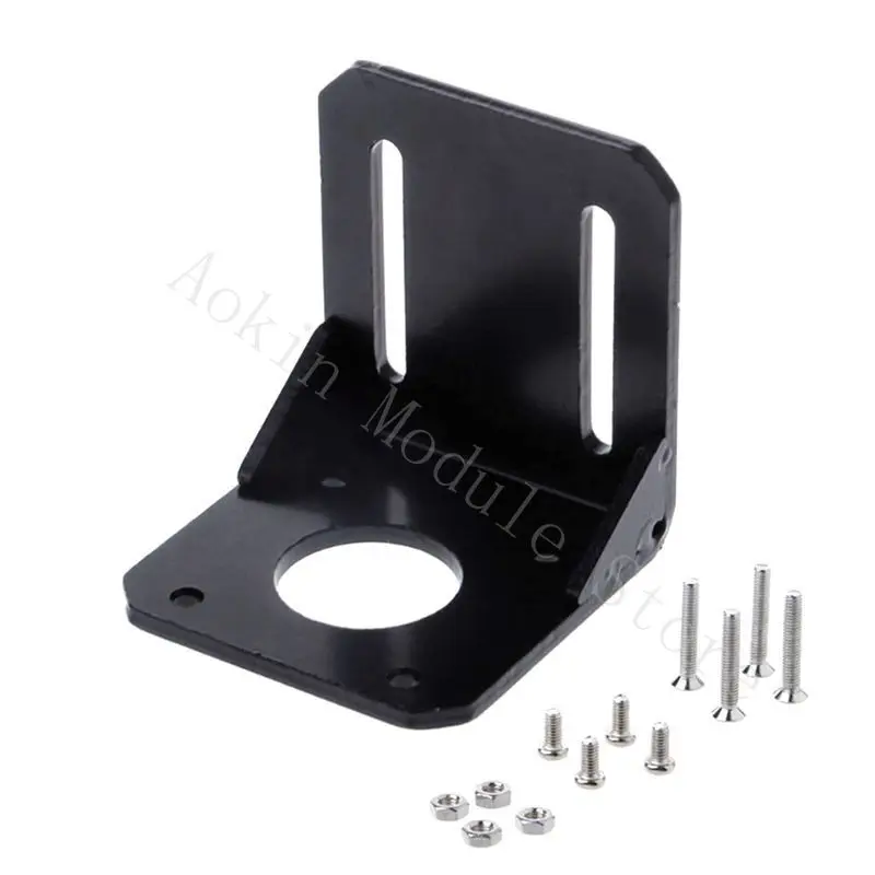 4pcs/lot For Nema 17 Stepper Motor Bracket 42 Stepper Motor Bracket L Mounting Bracket Mount Fixed Support Shelf+Screws