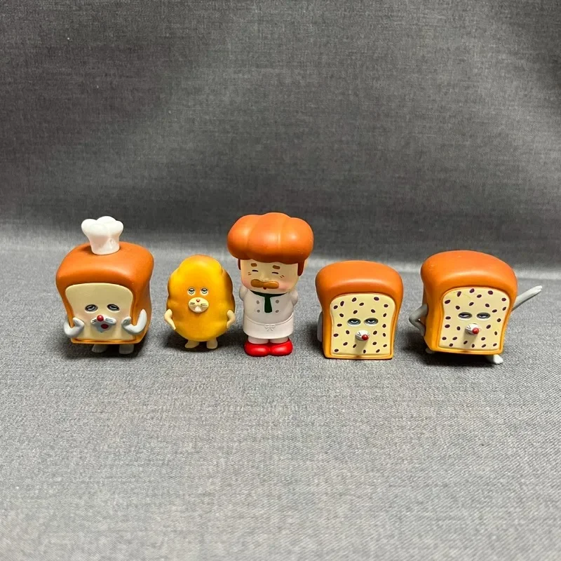 Japan Original Kawaii Gashapon Figure Anime Bread Thief Dim Sum Chef Figurine Cute Capsule Toys Miniature Doll Decor Gift