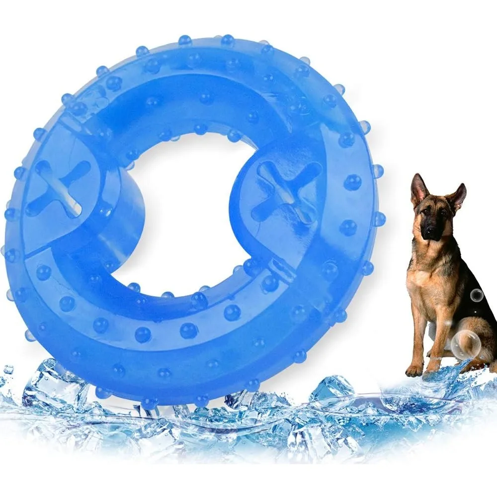 Pet Ice Hoop, with Tough Durable and Relieve Boredom and Relieve Stress Dog Cooling Toy for Puppies