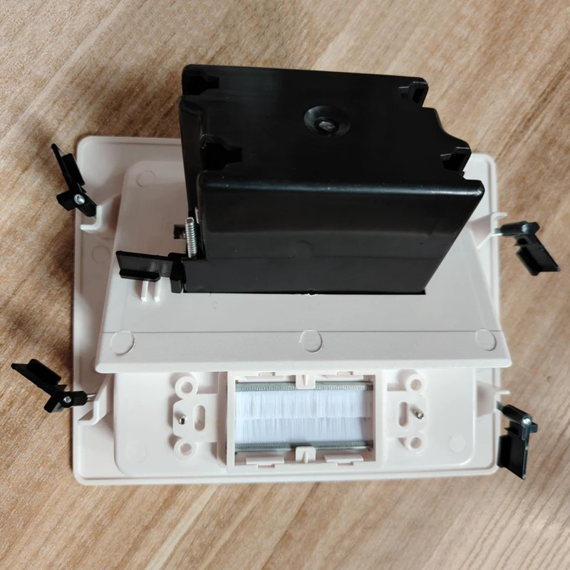 

Встраиваемая розетка в настенном комплекте для укладки кабелей 15А 125В Скрывает кабели питания для телевизора и провода низкого напряжения за стеной-AT35