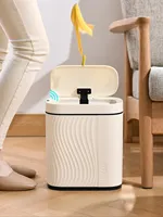 8L Smart Trash Can Bedroom Automatic Sensor Trash Can with Lid Kitchen Toilet Smart Sensor Waterproof Waster Bin Household Items