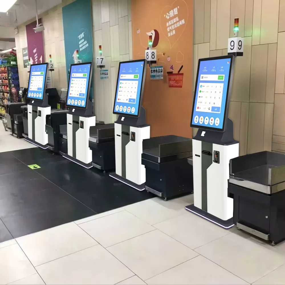 Crtly Indoor Atm Payment Kiosk Currency Cash Exchange Machine Self Service Touch Screen Ticket Printer Hotel Check In Kiosk