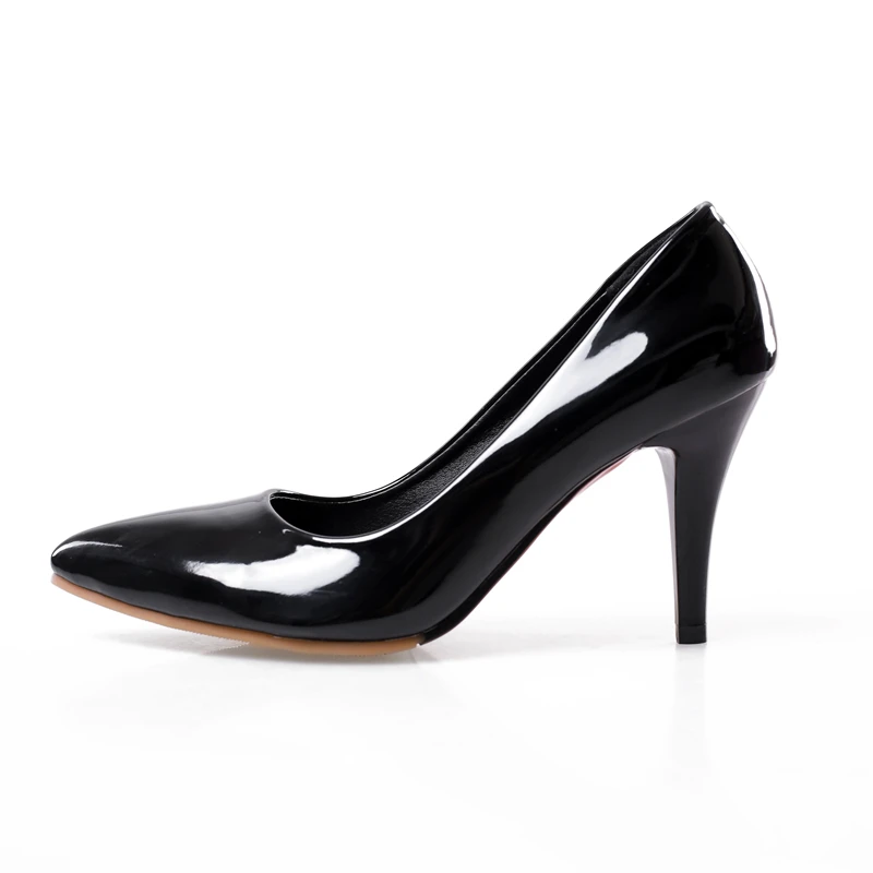 Pointed Toe Fashion Heeled Shoes Ladies Pumps Large Size Classic Women\'s High Heels Red Green Nude Party Office Shoes Female