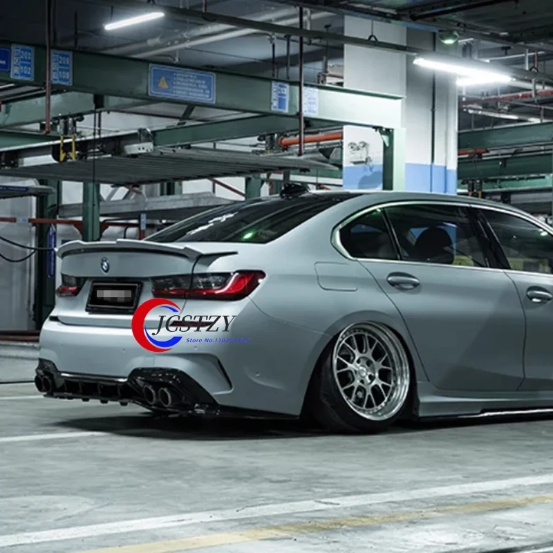 For BMW 3 Series G20 G28 GT model bright black spoiler rear wing Duck wing plastic rear wing modification rear wing upgrade