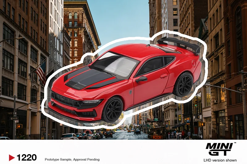 

Предзаказ: Модель TSM MINI GT 1:64 Mustang Dark Horse Race Red LHD, литая под давлением, миниатюрная модель автомобиля, подарки