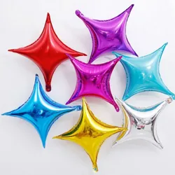 20Pcs10 inch Multi-Color Square Star Foil Balloons For Birthday Parties Weddings Home Decor Room Background Ceiling Decoration