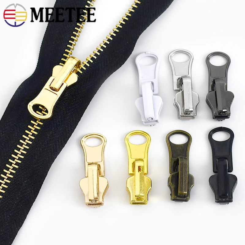 5/10/20Pcs 3#5#8# Zipper Sliders Puller Double Sided Rotary Zip Head Jacket Garment Decor Zippers Slider DIY Sewing Accessories