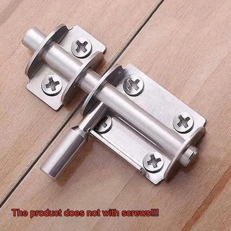 1Pc Stainless Steel Door Latch Solid Sliding Bolts Latch Hasp Home Hardware Gate Safety Toilet Door Lock image 4
