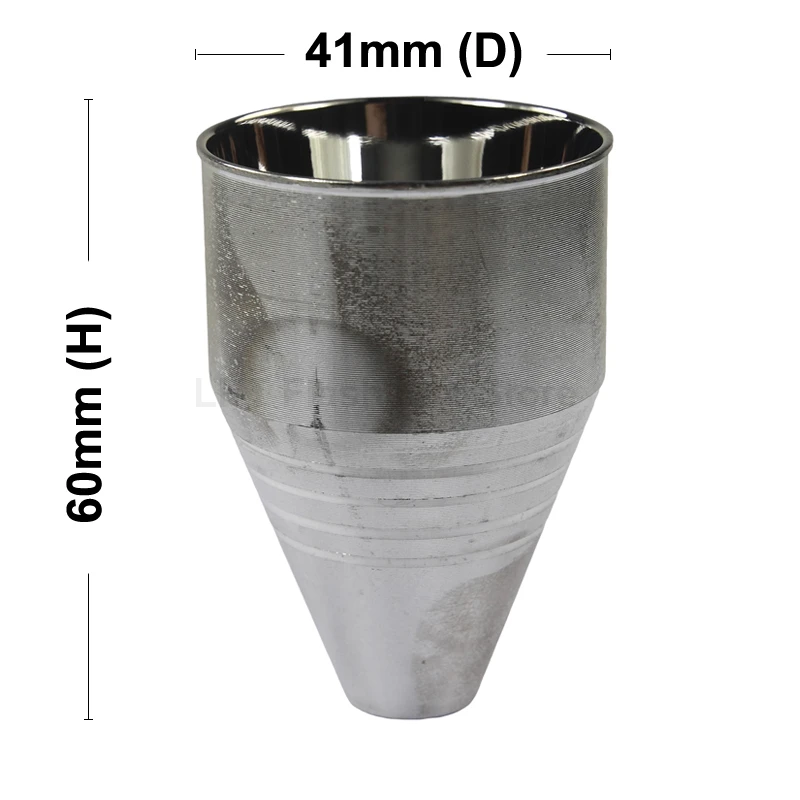 41mm (D) X 60mm (H) SMO Aluminum Reflector for 5050 LED Flashlight DIY Lamp Cup