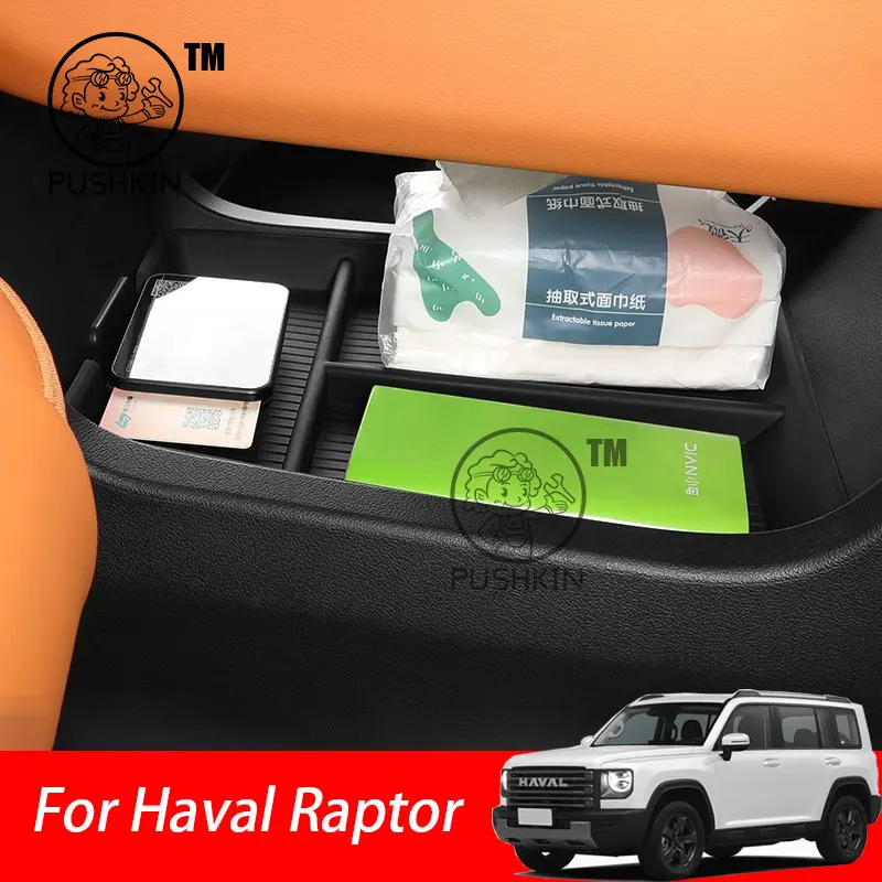 

For Haval Raptor 2024 2025 Central Control Storage Sundries Box Rear Screen Storage Box Accessories