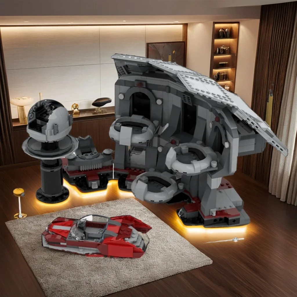 

920PCS MOC Space Battle Senate Duel 2 Model Creative Building Blocks Building Blocks Collectible Display Birthday Gift Bricks