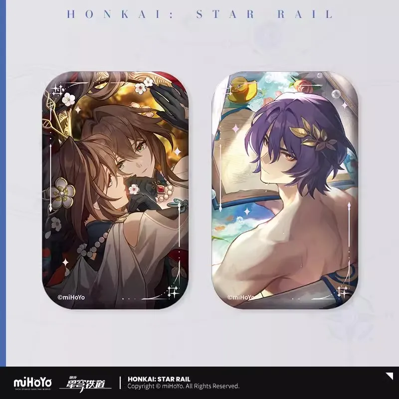 

Pre Sale miHoYo Official Honkai Star Rail Light Cone Series Tinplate Badge DANHENG Trailblazer Clara Welt March 7th Cosplay