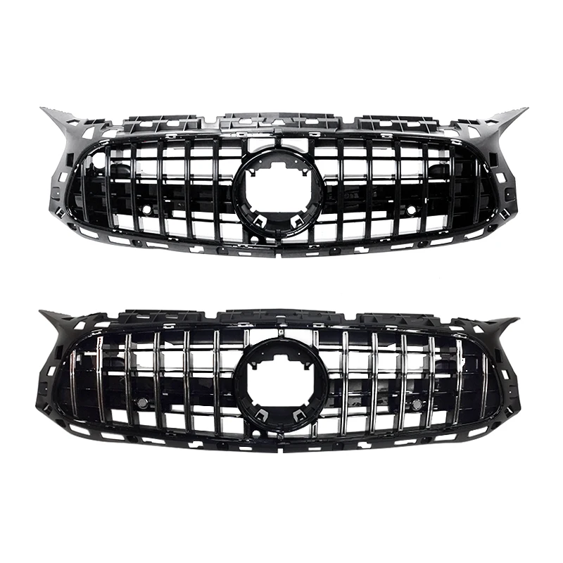 

AMG Class GT Style Grille for Mercedes Benz GT Class 2017-IN Two Door Chrome/black Gt Front Grille