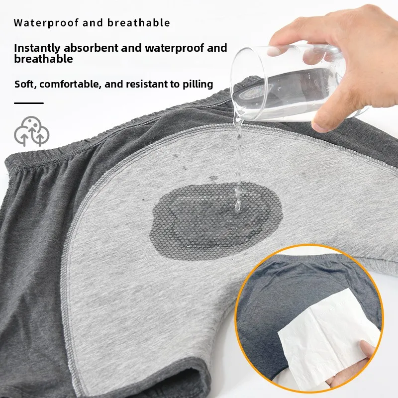 Reusable Adult Diapers - Washable Cotton Underwear for Incontinence Care