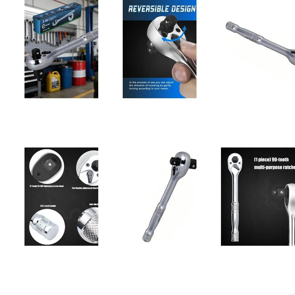 

Three Drive Mechanism Spanner 90 Tooth System For Effective Fastening 37JD