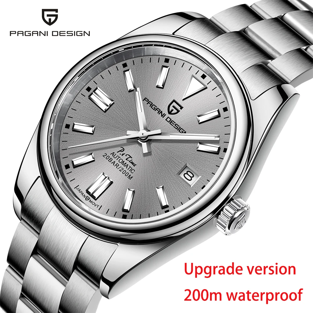 PAGANI DESIGN 2022 New Automatic Watch Men Business Machinery Watch Sapphire Stainless Steel 200m Waterproof Watch Reloj Hombre