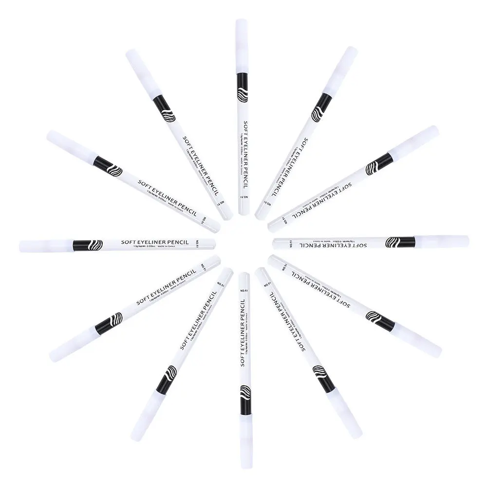 24 pezzi di penne per il trucco degli occhi, affascinanti matite per eyeliner, finitura morbida e liscia, a lunga tenuta, impermeabili, strumenti cosmetici per il contorno occhi per donne