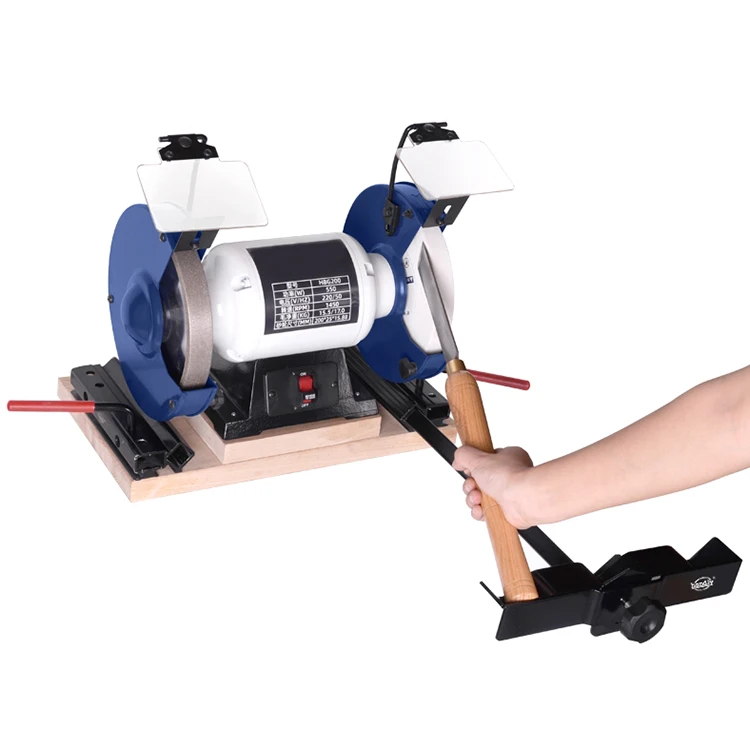 550W Sand Belt Polishing Machine 200mm Electric Bench Grinder For Metal Sharpening Knives view 5