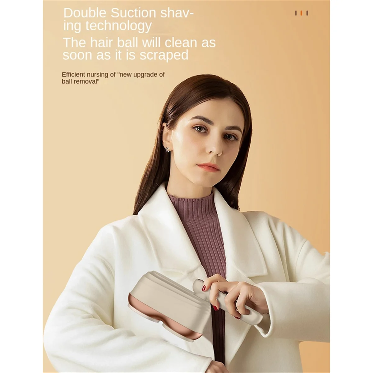 เครื่องโกนผ้าไฟฟ้าใบมีดคู่แบบชาร์จไฟได้เครื่องโกนขนผ้าและเฟอร์นิเจอร์ได้อย่างมีประสิทธิภาพ