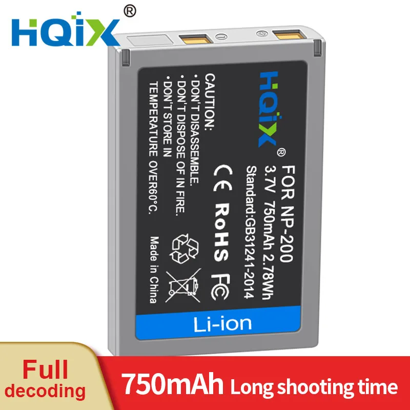 

HQIX for Minolta DIMAGE X XG XI XT XT BIZ Camera NP-200 Charger Battery