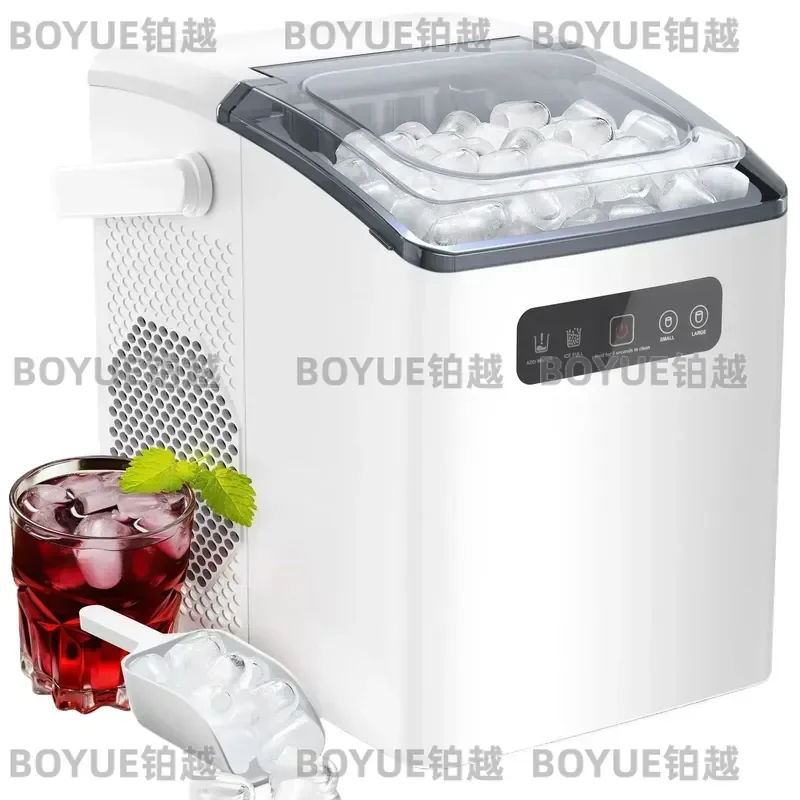 Automatic Household Ice Maker, Quick Ice Making Machine, Multi-Function Silent Design, Rapid Pure Ice Cube Preparation