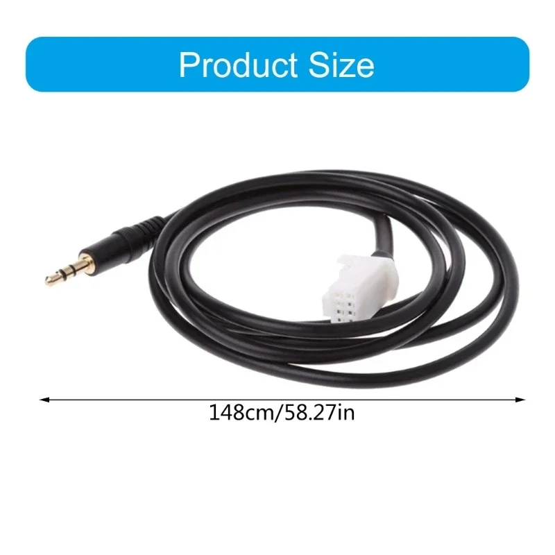 Cable de Audio de entrada auxiliar, enchufe de montaje en Panel hembra Mp3, adecuado para Suzuki Grand Vitara SX4