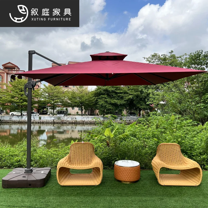 Xuting Outdoor Garden Courtyard Rattan Sofa Indoor B & B Hotel Creative Rattan Art Single Lounge Chair Combination Furniture