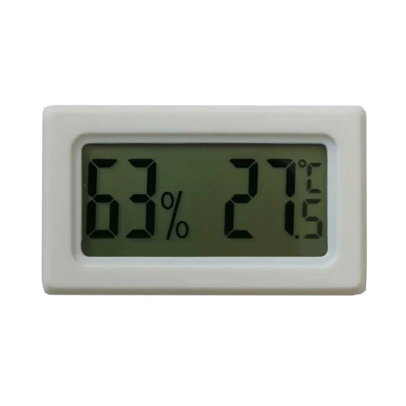 Wireless Hygrometer Thermometer LCD Digital Temperature Humidity Meter Thermometer Humidity Gauge Meter for Reptile