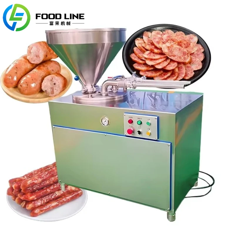 

Customized Mobile Sausage Stuffer With Wheels Portable Sausage Filling Machine Easy Move For Different Workshop Place