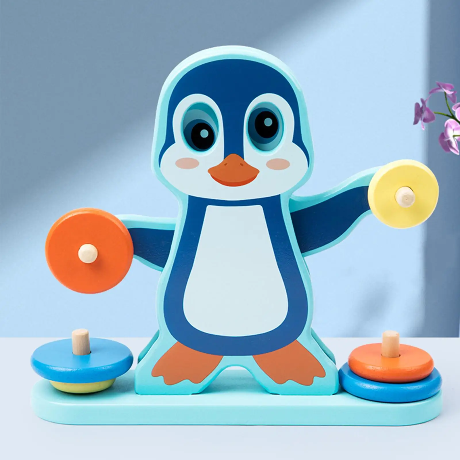 Pinguim equilíbrio escala brinquedo atividades de aprendizagem montessori brinquedo crianças iluminação brinquedo matemática subtração e adição para crianças