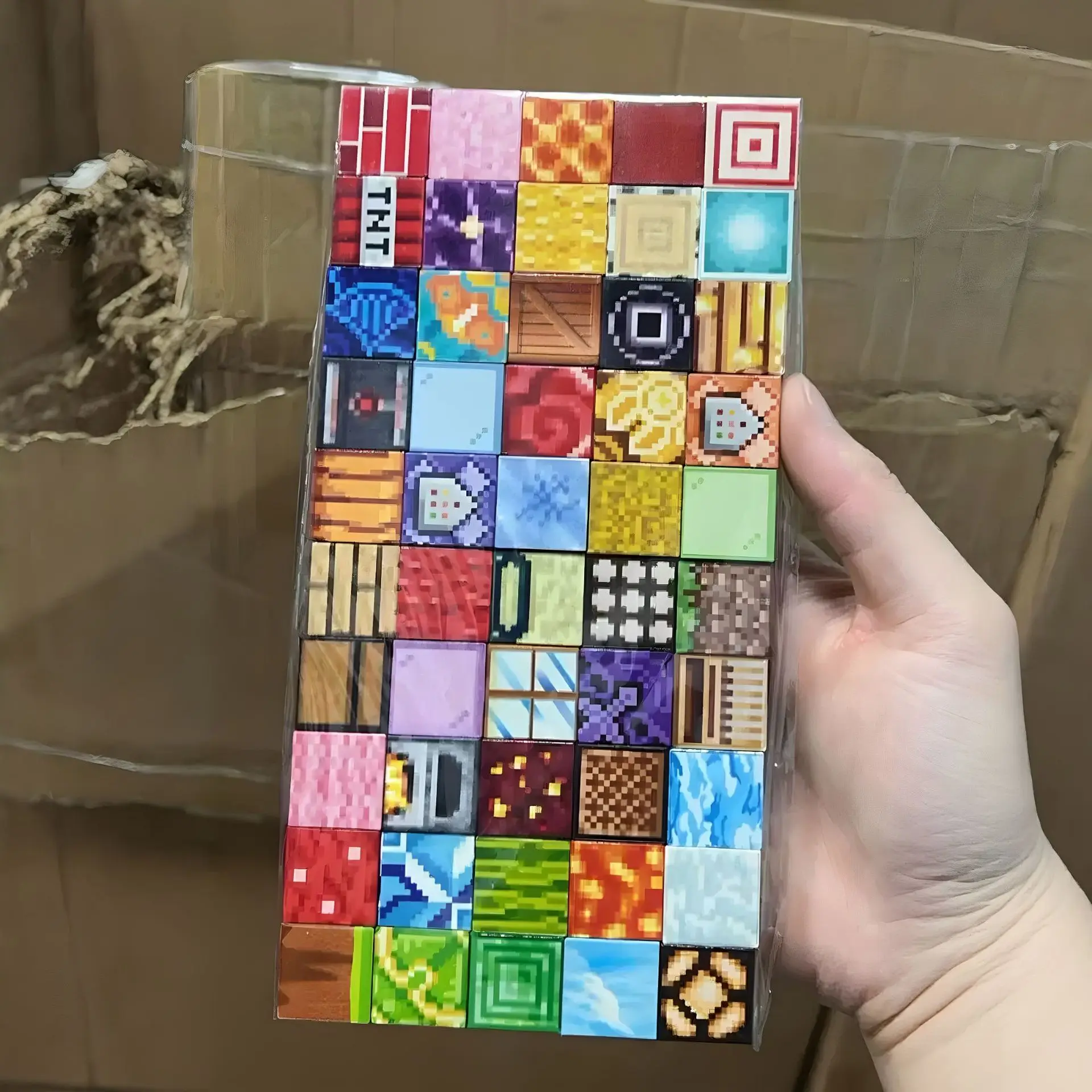 Magnetic Building Blocks Mine World Magnet Cube Set for Boy Girl Kid Age 3+ DIY Model Children Stem STEM Sensory Toy Gift