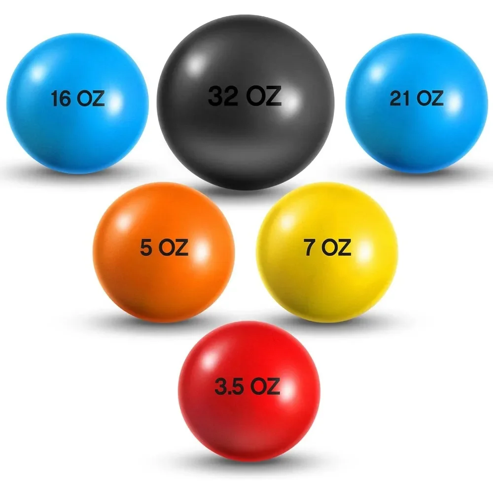 

Six Color Weighted Training Balls for Throwing and Pitching Power Development
