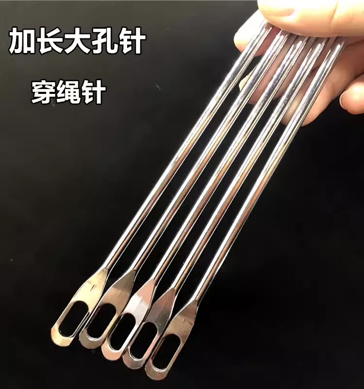 3pcs/lot  pants cap factory use large hole rope needle,packing threading blunt head threading tool